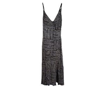 Hourglass Black Rhinestone Sheath Party Dress S